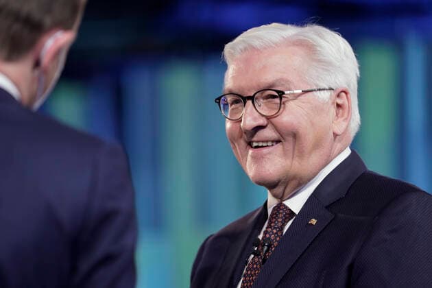 Presentation of the German Future Prize 2021, Prize of the Federal President for Technology and Innovation Current, 17 11 2021, Berlin, Frank Walter Steinmeier in portrait at the award ceremony at the German Future Prize 2021 at the award ceremony by the Federal President Berlin Berlin Germany