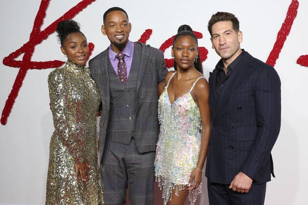 Saniyya Sidney, Will Smith, Demi Singleton and Jon Bernthal attend the Special Screening of King Richard at Curzon Mayfair in London. NOVEMBER 18th 2021  MDRx21618