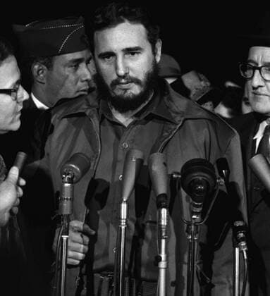 Fidel Alejandro Castro Ruz ( born August 13, 1926) is a Cuban political leader and former communist revolutionary. As the primary leader of the Cuban Revolution, Castro served as the Prime Minister of Cuba from February 1959 to December 1976, and then as the President of the Council of State of Cuba and the President of Council of Ministers of Cuba until his resignation from the office in February 2008. He served as First Secretary of the Communist Party of Cuba from the party s foundation in 1961. Supplier:xCPAxMediaxCo.xLtd. 1060_05_CPA0007553