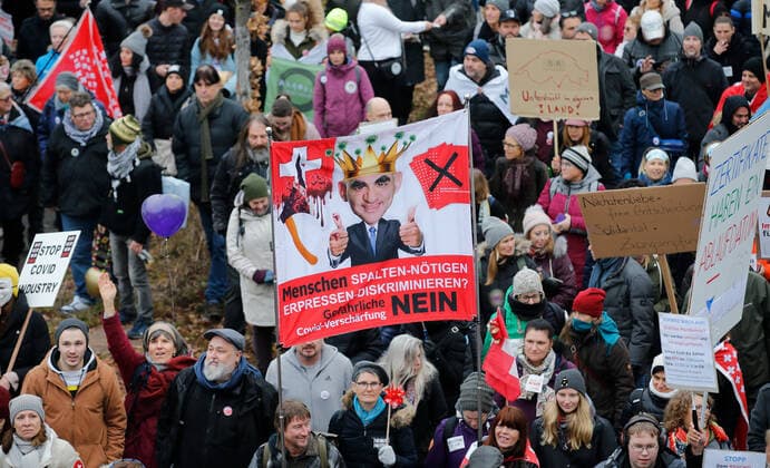 Photo Manuel Geisser 20 11 2021 Zurich Corona Demo Zurich Demonstration against the Covid Law