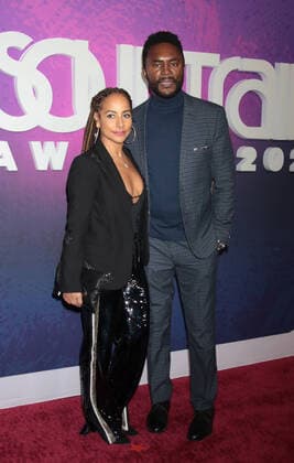 NEW YORK, NY - NOVEMBER 20: Amy Barnett and Richard Brooks at the 2021 Soul Train Awards at The Apollo Theater in New York City on November 20, 2021. Copyright: xRWx