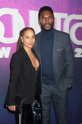 NEW YORK, NY - NOVEMBER 20: Amy Barnett and Richard Brooks at the 2021 Soul Train Awards at The Apollo Theater in New York City on November 20, 2021. Copyright: xRWx