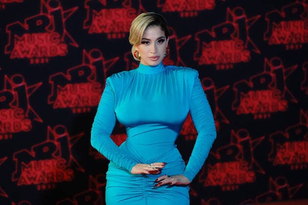 Fatima Zahra a k a La Zarra CELEBRITES : NRJ Music Awards - Cannes - 20 11 2021 NorbertScanella Panoramic 