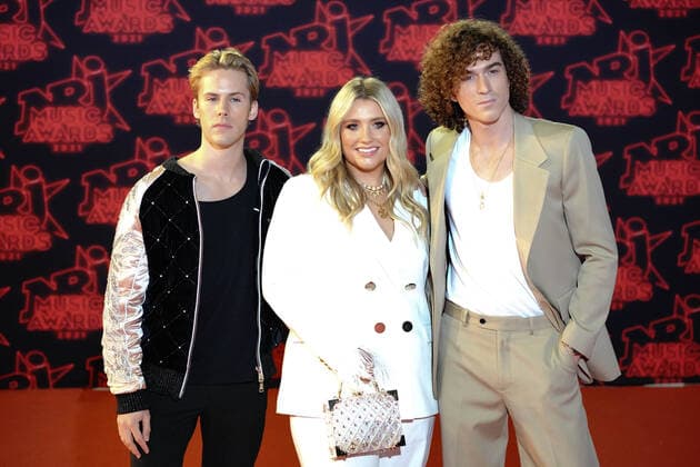 Dorian Lauduique of Ofenback - Ella Henderson - Cesar Laurent de Rummel of Ofenbach CELEBRITES : NRJ Music Awards - Cannes - 20 11 2021 NorbertScanella Panoramic 
