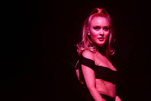 STOCKHOLM 20211121 Swedish singer Zara Larsson performs at Avicii Arena in Stockholm, Sweden, Nov 21, 2021, during The poster girl tour STOCKHOLM SWEDEN MUSIC x11610x,  Copyright: xStinaxStjernkvist TTx SWEDEN ZARA LARSSON
