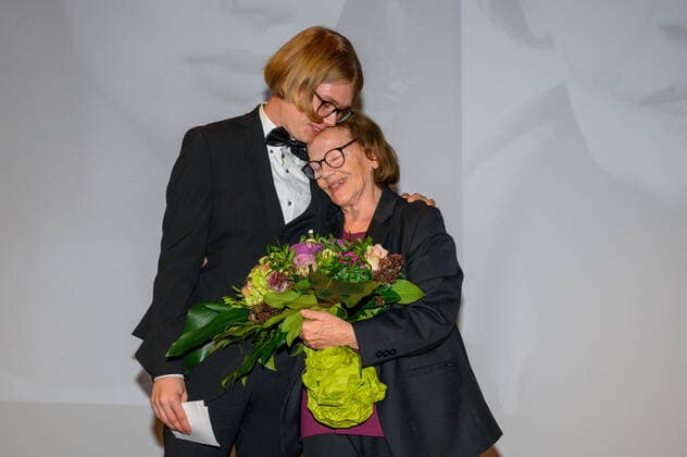 Berlin GER, Berlin, 21 11 21, Goetz George prize 4 red carpet v l grandson, Gudrun Ritter prize winner 2021, Goetz George prize 4 red carpet, Kaiserin Friedrich Haus, 21 11 21, Copyright: xUwexKoch Eibner-Pressefotox EP_UKH