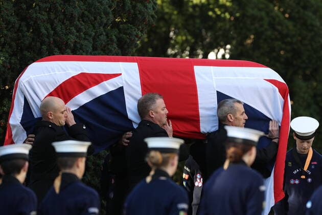 Bilder des Jahres 2021, News 11 November News Themen der Woche KW47 News Bilder des Tages . 22 11 2021. Southend , United Kingdom. The funeral of Sir David Amess in Southend, United Kingdom.  xStephenxLockx xi-Imagesx IIM-22835-0005