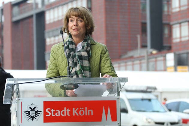 Opening of Vaccination Centre Drive In Lanxess Arena Cologne Germany 23 11 2021 Lord Mayor Henriette Reker