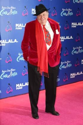 Barry Humphries attends the Special Gala Performance of Cinderella to support The Malala Fund at the Gillian Lynne Theatre in London. NOVEMBER 18th 2021  MDRx21626