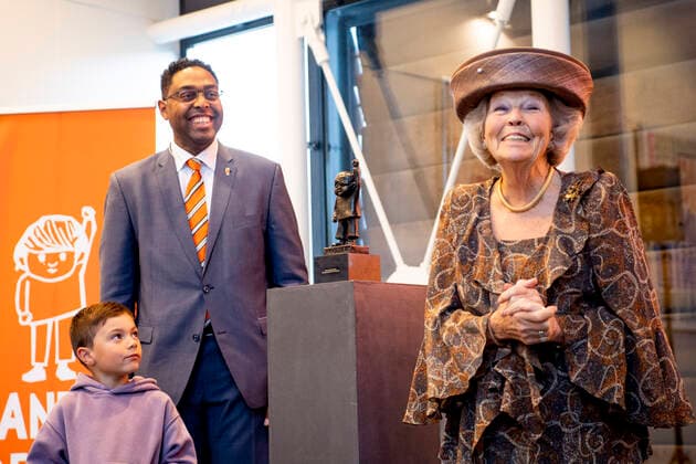 24-11-2021 Beton Princess Beatrix attend the Jantje Beton Award, a prize for the most play-friendly city, in Culemborg. Â  Copyright: xPPEx