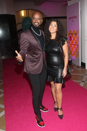 Yared Dibaba and his wife Fernanda de Sousa Dibaba at the Emotion Award ceremony on 26 11 2021 in Hamburg Emotion Award 2021 in Hamburg