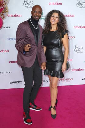 Yared Dibaba with wife Fernanda Dibaba at the 10 EMOTION Award 2021 ceremony at Curio Haus Hamburg, 26 11 2021 Foto:xgbrcix xFuturexImage