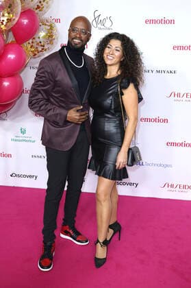 Yared Dibaba with wife Fernanda Dibaba at the 10 EMOTION Award 2021 ceremony at Curio Haus Hamburg, 26 11 2021 Foto:xC.xTamckex xFuturexImage