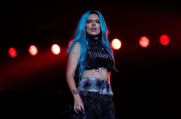 Colombian singer Karol G performs during her concert at Coliseo de Puerto Rico stadium, in San Juan, Puerto Rico, late 27 November 2021. Colombian singer Karol G performs in Puerto Rico !ACHTUNG: NUR REDAKTIONELLE NUTZUNG!  Copyright: xThaisxLlorcax USA3714 20211128-97fb1903e2ea6f1c0534e31adf7317f522278338