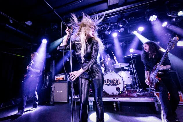 Lucifer live in Oslo, Norway Oslo, Norway. The international heavy metal band Lucifer performs a live concert at John Dee in Oslo. Here vocalist Johanna Sadonis is seen live on stage. Oslo Norway John Dee  Copyright: xGonzalesxPhoto TerjexDokkenx