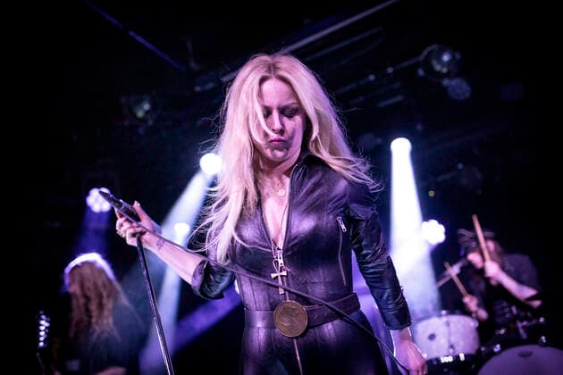 Lucifer live in Oslo, Norway Oslo, Norway. The international heavy metal band Lucifer performs a live concert at John Dee in Oslo. Here vocalist Johanna Sadonis is seen live on stage. Oslo Norway John Dee  Copyright: xGonzalesxPhoto TerjexDokkenx