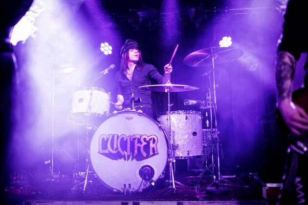 Lucifer live in Oslo, Norway Oslo, Norway. The international heavy metal band Lucifer performs a live concert at John Dee in Oslo. Here drummer Nicke Andersson is seen live on stage. Oslo Norway John Dee  Copyright: xGonzalesxPhoto TerjexDokkenx