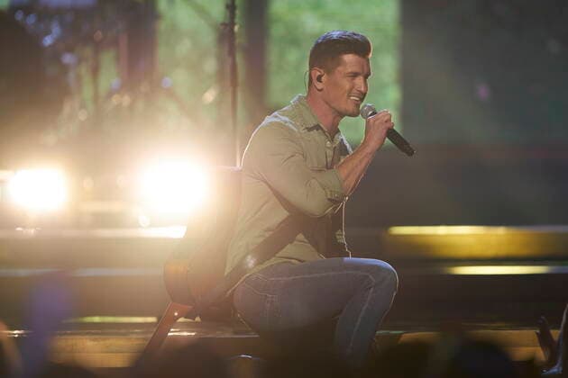 November 29, 2021, London, on, Canada: Brad Rempel performs at the Canadian Country Music Awards in London, Ont., Monday, Nov. 29, 2021. London Canada  - ZUMAc35_ 20211129_zaf_c35_161 Copyright: xGeoffxRobinsx