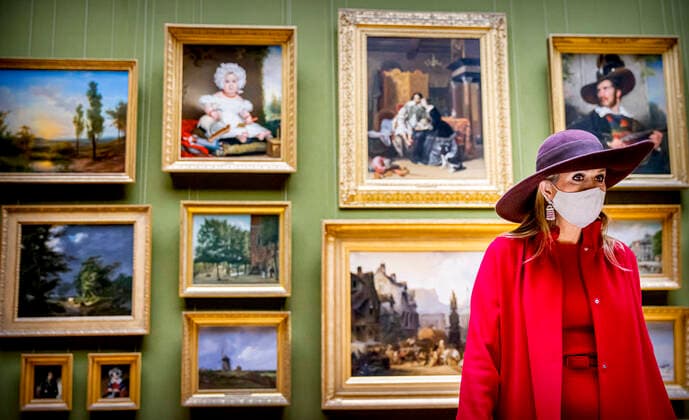 Entertainment Themen der Woche KW48 Entertainment Bilder des Tages 30-11-2021 Haarlem Queen Maxima at the opening of a new construction, the former residence of Pieter Teyler van der Hulst (1702-1778), a follower of the Enlightenment, of the Pieter Teylers Huis, of the Teylers Museum, in Haarlem. Â  Copyright: xPPEx