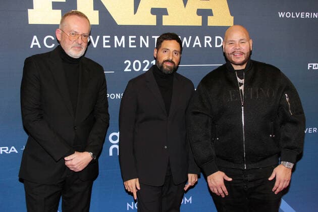 FN Achievement Award in New York NEW YORK, NY- NOVEMBER 30: Jim Morris, Ronnie Fieg and Fat Joe at the 35th Annual FN Achievement Award Winners At Cipriani South Street in New York City on November 30, 2021. Copyright: xErikxNielsenx