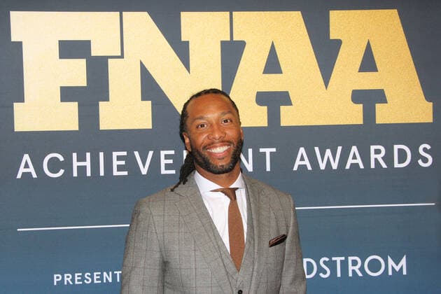 FN Achievement Award in New York NEW YORK, NY- NOVEMBER 30: Larry Fitzgerald at the 35th Annual FN Achievement Award Winners At Cipriani South Street in New York City on November 30, 2021. Copyright: xErikxNielsenx