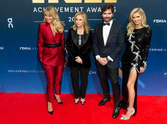 NY: 2021 FN Achievement Awards Christie Brinkley, Kathy Hilton, Michael Atmore, Nicky Hilton attend 2021 Footwear News Acheivement Awards at Casa Cipriani South Seaport New York New York United States Copyright: LevxRadin