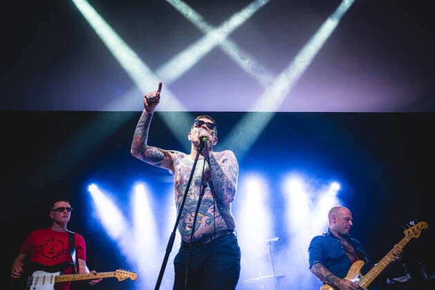 Italy: Viagra Boys live in Rome Viagra Boys live at Teatro Centrale Roma. Viagra Boys are a Swedish post-punk music group founded in Stockholm in 2015, this is their concert held at Teatro Centrale. Rome Italy Copyright: FabrizioxDixBitonto
