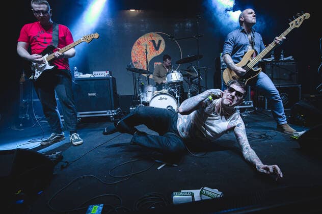 Italy: Viagra Boys live in Rome Viagra Boys live at Teatro Centrale Roma. Viagra Boys are a Swedish post-punk music group founded in Stockholm in 2015, this is their concert held at Teatro Centrale. Rome Italy Copyright: FabrizioxDixBitonto