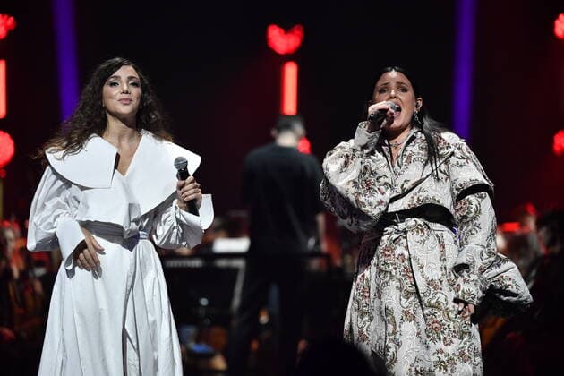 Gina Dirawi and Miriam Bryant Together For A Better Day at Avicii Arena, a concert to draw attention to mental illness at the Tim Bergling Foundation s annual day STOCKHOLM SWEDEN x10040x,  Copyright: xAndersxWiklund TTx TOGETHER FOR A BETTER DAY