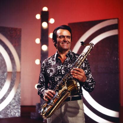 Max Greger Max Greger, deutscher Saxophonist, Big-Band-Leader und Jazz-Musiker, Deutschland 1979. German saxophinist, Big Band Leader and jazz musician Max Greger, Germany 1979., Deutschland Copyright: ArthurxGrimm UnitedArchives82007025 EDITORIAL USE ONLY