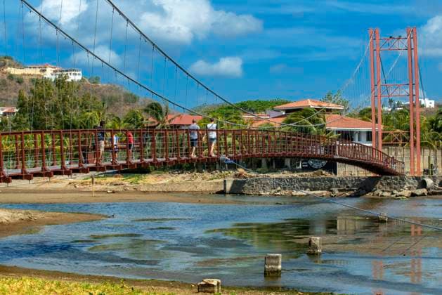 Bridge near the San Juan del Sur coastal beaches in the central town San Juan del Sur Nicaragua Central America. River San Juan del Sur. Luxury villas in Playa San Juan del Sur. Nicaragua Copyright: xSergixReboredox xVWPicsx SRE-029-CY0382