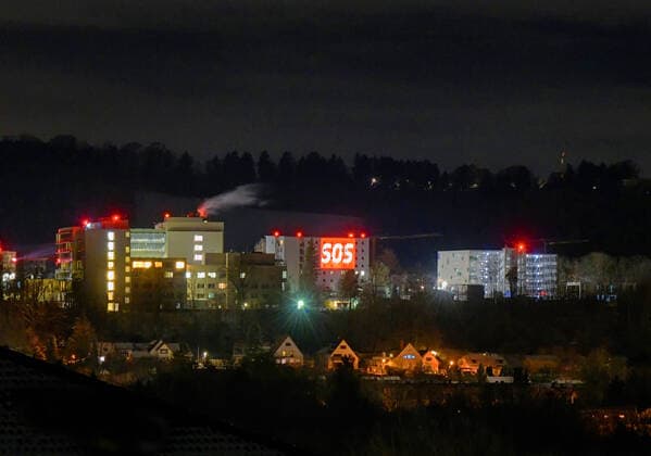 04 12 2021, Since Friday evening 03 12 2021 provides a spectacular facade projection at