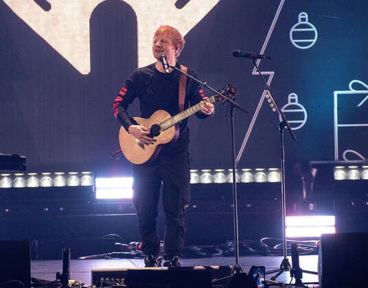December 3, 2021, Inglewood, CA, USA: INGLEWOOD, CALIFORNIA - DECEMBER 03: Ed Sheeran performs onstage during 102.7 KIIS FM s Jingle Ball 2021 Presented By Capital One at The Forum on December 03, 2021 in Inglewood, California. Inglewood USA - ZUMAs181 20211203_zea_s181_060 Copyright: xImagespacex