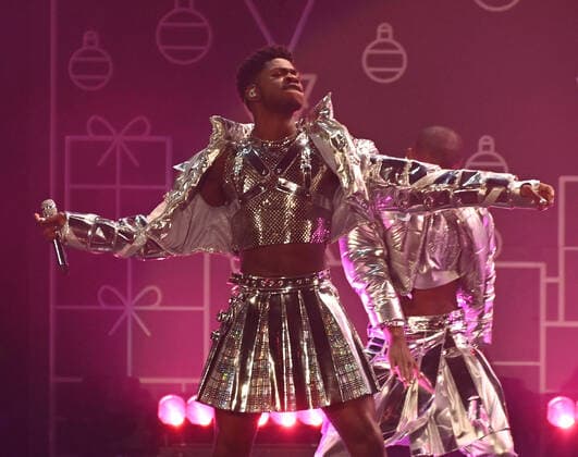December 3, 2021, Inglewood, CA, USA: INGLEWOOD, CALIFORNIA - DECEMBER 03: Lil Nas X performs onstage during 102.7 KIIS FM s Jingle Ball 2021 Presented By Capital One at The Forum on December 03, 2021 in Inglewood, California. Inglewood USA - ZUMAs181 20211203_zea_s181_141 Copyright: xImagespacex