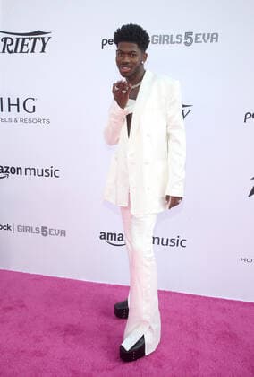 LOS ANGELES, CA - DECEMBER 4: Lil Nas X at Variety 2021 Music Hitmakers Brunch Presented By Peacock Girls5Eva at City Market Social in Los Angeles, California on December 4, 2021. Copyright: xFayexSadoux