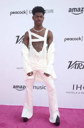 LOS ANGELES, CA - DECEMBER 4: Lil Nas X at Variety 2021 Music Hitmakers Brunch Presented By Peacock Girls5Eva at City Market Social in Los Angeles, California on December 4, 2021. Copyright: xFayexSadoux