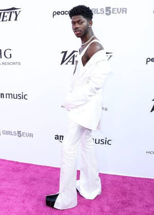 Variety 2021 Music Hitmakers Brunch Rapper Lil Nas X wearing Balmain arrives at the Variety 2021 Music Hitmakers Brunch presented by Peacock and Girls5eva and sponsored by IHG Hotels and Resorts held at the City Market Social House on December 4, 2021 in Los Angeles, California, United States. Los Angeles California United States  Copyright: xImagexPressxAgencyx originalFilename:collin-variety2211205_npVAr.jpg