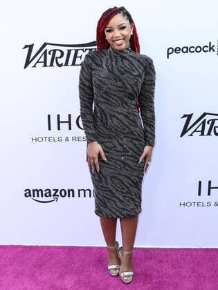 Variety 2021 Music Hitmakers Brunch Singer Chloe Bailey wearing Sol by Irena Soprano arrives at the Variety 2021 Music Hitmakers Brunch presented by Peacock and Girls5eva and sponsored by IHG Hotels and Resorts held at the City Market Social House on December 4, 2021 in Los Angeles, California, United States. Los Angeles California United States  Copyright: xImagexPressxAgencyx originalFilename:collin-variety2211205_npme8.jpg