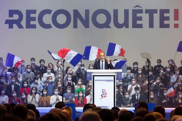 News Themen der Woche KW48 News Bilder des Tages Villepinte, France December 5, 2021 - First meeting of Eric Zemmour candidate for the French presidential election 2022 ZEMMOUR, MEETING, CAMPAGNE ELECTORALE, POLITIQUE, CANDIDAT,  Copyright: xVincentxIsorex