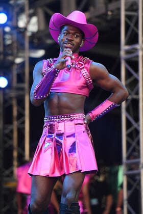 FORT LAUDERDALE FL - DECEMBER 05: Lil Nas X performs during day 2 at the Audacy Beach Music Festival on December 5, 2021 in Fort Lauderdale, Florida. Credit mpi04 MediaPunch Copyright: xmpi04x