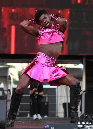 FORT LAUDERDALE FL - DECEMBER 05: Lil Nas X performs during day 2 at the Audacy Beach Music Festival on December 5, 2021 in Fort Lauderdale, Florida. Credit mpi04 MediaPunch Copyright: xmpi04x