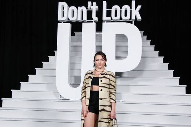 World Premiere of Netflix s Don t Look Up Actress Florence Pugh wearing an outfit by Valentino arrives at the World Premiere of Netflix s Don t Look Up held at Jazz at Lincoln Center on December 5, 2021 in Manhattan, New York City, New York, United States. New York City New York United States  Copyright: xImagexPressxAgencyx originalFilename:collin-worldpre211206_npdxZ.jpg