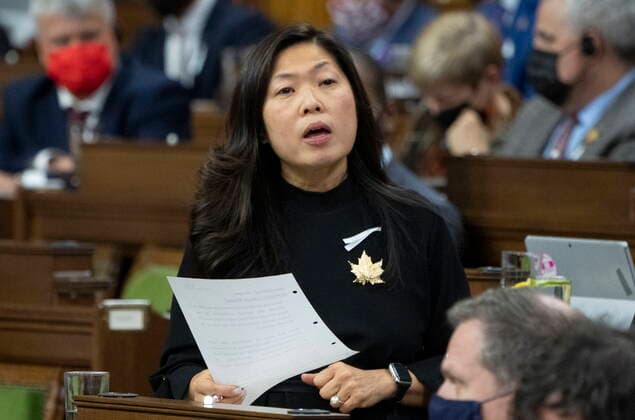 December 6, 2021, Ottawa, ON, Canada: Economic Development Minister, International Trade Minister and Small Business and Export Promotion Minister Mary Ng rises during Question Period, Monday, December 6, 2021 in Ottawa. Ottawa Canada  - ZUMAc35_ 20211206_zaf_c35_046 Copyright: xAdrianxWyldx