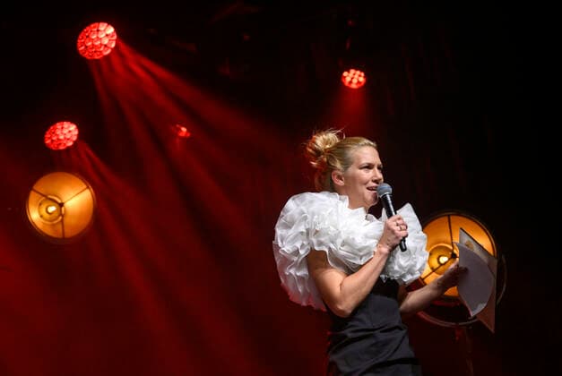DMA Jazz 2021 Leader of JazzDanmark, Eva Frost during the award ceremony at the Danish Music Awards Jazz 2021 at Bremen Teater in Copenhagen 6 December 2021, Copenhagen  Copyright: TorbenxChristensen TorbenxChristensenx COP200 spdk20211207-021430-L