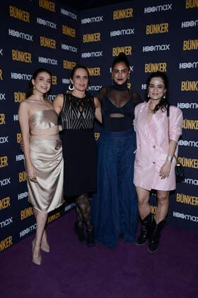 ˜Bunker™ TV Series Premiere MEXICO CITY, MEXICO - DECEMBER 7, 2021: Actresses Gisselle Kuri, Claudette MaillÃ , Liz Gallardo, Damayanti Quintanar pose for photos during the Violet carpet of Bunker original series by HBO Max at Antiguo Hotel Reforma on December 7, 2021 in Mexico City, Mexico. (Photo by Carlos Tischler Eyepix Group) Copyright: xCarlosxTischlerx xEyepixxGroupx EYEPIXGROUP_CT_07122021_20746