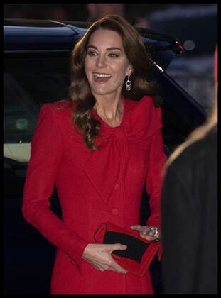 . 08 12 2021. London, United Kingdom. Prince William and Kate Middleton arriving at a community carol service at Westminster Abbey in London.  xStephenxLockx xi-Imagesx IIM-22906-0039