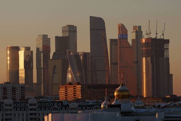 MOSCOW, RUSSIA - DECEMBER 9, 2021: A view of the Moscow International Business Center. Alexander Shcherbak TASS  TS11B40C