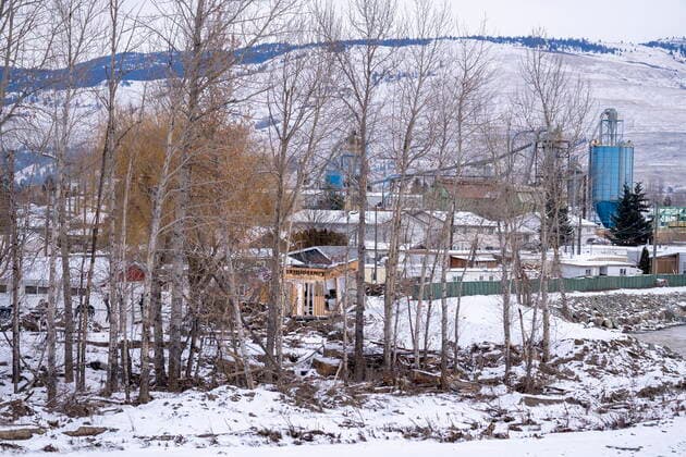 Kanada, Schäden nach Flut in Merritt December 9, 2021, MERRITT, BC, CANADA: Flood damage in Merritt, B.C. Thursday, December 9, 2021. MERRITT CANADA  - ZUMAc35_ 20211209_zaf_c35_067 Copyright: xJonathanxHaywardx