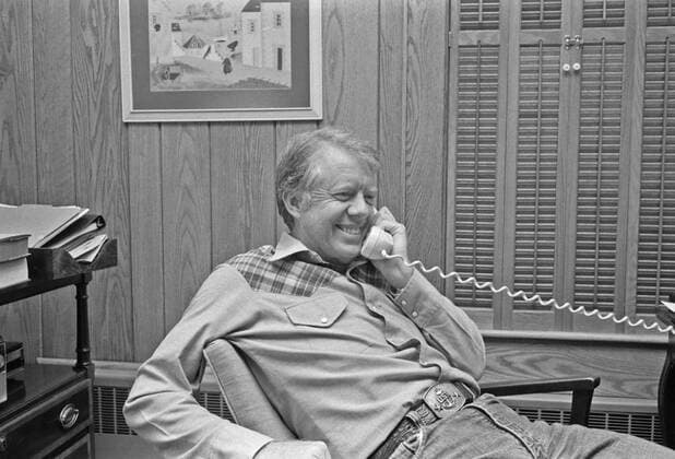 Jimmy Carter at Camp David ca. 13 September 1978 1062_05_L_-11107-