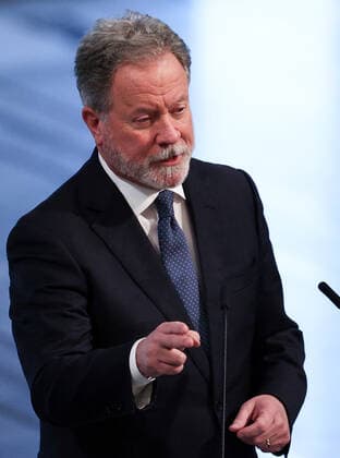 OSLO, NORWAY â€“ DECEMBER 10, 2021: 2020 Nobel Peace Prize winner, World Food Programme Executive Director David Beasley speaks at the 2021 Nobel Peace Prize award ceremony at Oslo City Hall. The Norwegian Nobel Committee has decided to award the Nobel Peace Prize for 2021 to Philipino-American journalist Maria Ressa and Russian journalist Dmitry Muratov in recognition of their efforts to safeguard freedom of expression, which is a precondition for democracy and lasting peace . Sergei Bobylev TASS  TS11B5C8